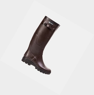 Aigle The Urban Ankle Men's Rain Boots Burgundy | 562-SPKTCR