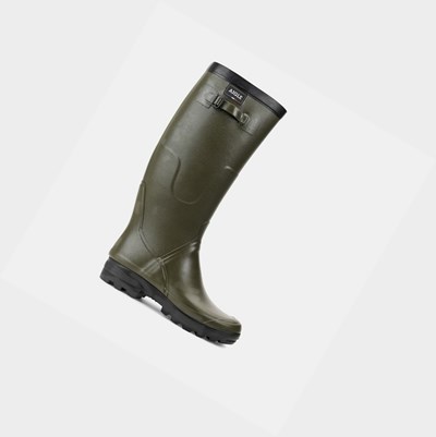 Aigle The Urban Ankle Men's Rain Boots Olive | 856-WVQTOU