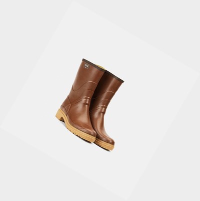 Aigle The Urban Ankle Men's Work Boots Brown | 730-PZBEXI