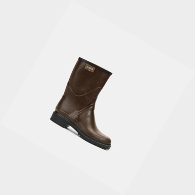Aigle The Urban Ankle Men's Work Boots Brown | 986-RCKMDV