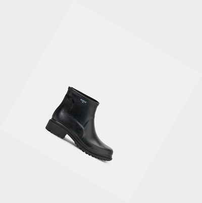 Aigle The Urban Ankle Women's Rain Boots Black | 394-KPJSBL