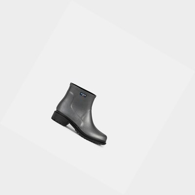 Aigle The Urban Ankle Women's Rain Boots Grey | 639-DXOHEQ