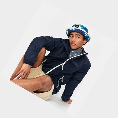 Aigle The Waterproof And Breathable Packable Men's Coats & Jackets Navy | 517-HVDJAX