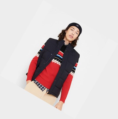 Aigle Warm Water-repellent Sleeveless Quilted Men's Coats & Jackets Black | 159-FXHRCN