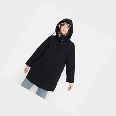 Aigle Warm & Waterproof Gore-tex Women's Parkas Black | 715-HYNTDE