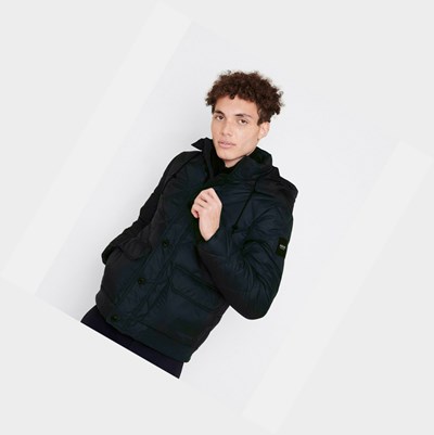 Aigle Warm & Waterproof Quilted Men's Coats & Jackets Black | 631-GVMCHR