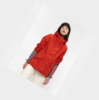 Aigle Waterproof And Windproof Women's Parkas Red | 126-TAIPJZ